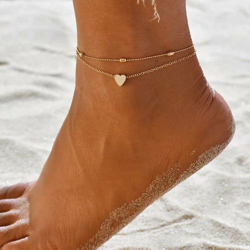 Women's Summer Anklet in 18K Gold Plated 18+ Styles Available to Chose